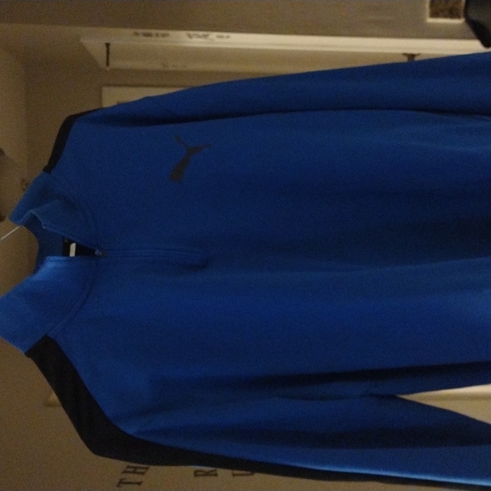 Puma track jacket blue and black trim XXL